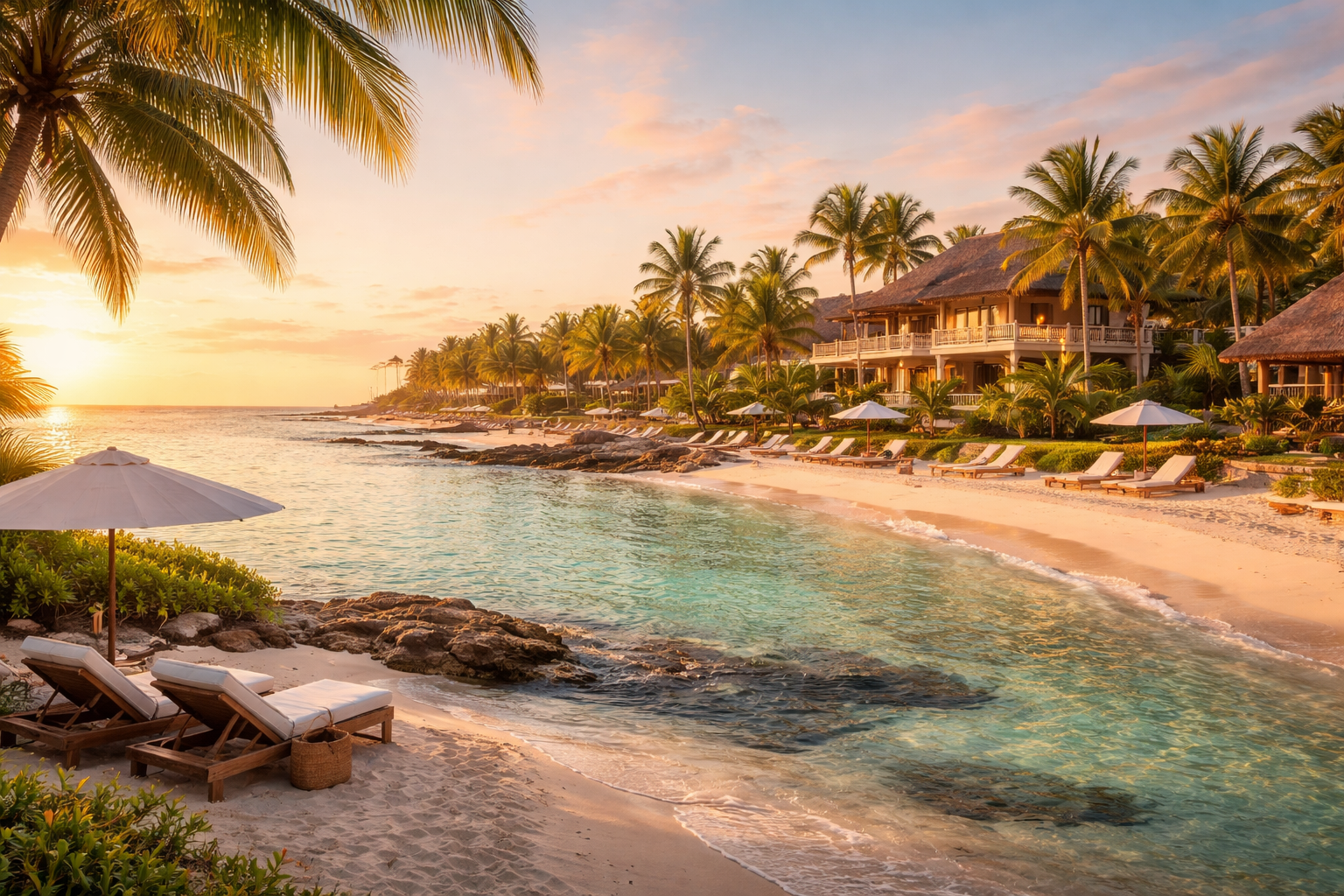 Plage tropicale au Mexique